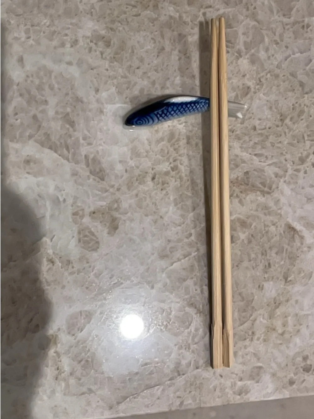 Blue Ceramic Fish Chopstick Rests - Set of 12